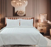 Cotton reversible quilted bedsheet/bedcover/comforter set (90x100), tropical floral print, Indian craftsmanship for a warm and stylish bedroom