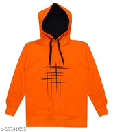 Boys orange cotton sweatshirt & hoodie, vibrant printed design, perfect for kids sportswear or casual wear, sizes 3-4 years & 9-10 years