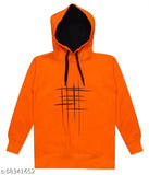Boys orange cotton sweatshirt & hoodie, vibrant printed design, perfect for kids sportswear or casual wear, sizes 3-4 years & 9-10 years