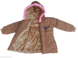 Polycotton self-design net hoodie for toddler girls (6-7 years), India origin