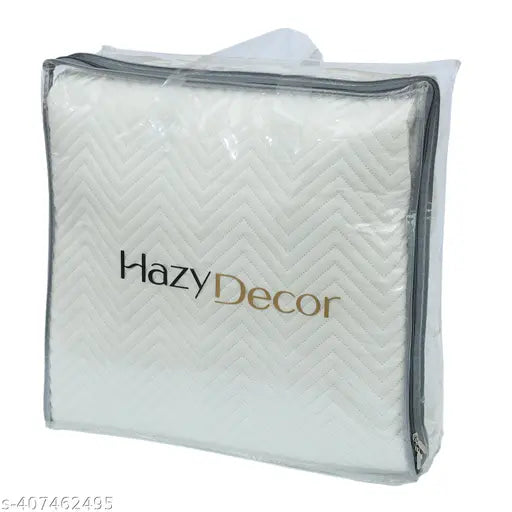 Luxury cotton reversible quilted king bedsheet/bedcover/comforter set (90x100), featuring tropical floral print on both sides and two 20x30 inch pillowcases