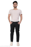 Black denim men's jeans by Jack Rider, solid pattern. Fits waist sizes 28, 30, and 32 inches