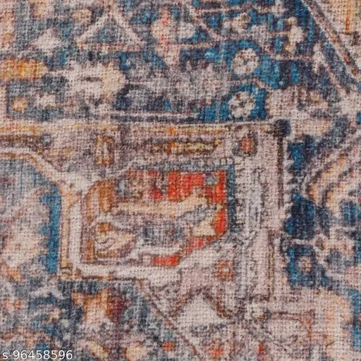 Urbanic Aura cotton floral throw blanket, vibrant hand block print for home & office decor