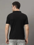 Soft cotton blend men's half sleeve polo t-shirt, unmatched comfort and durability in classic denim jeans style