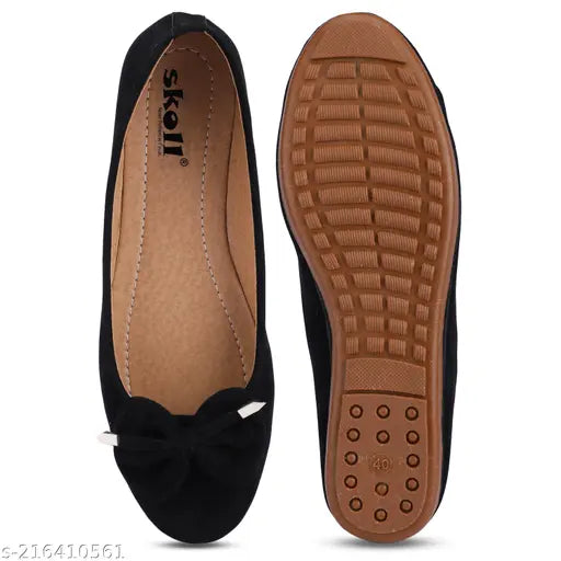 Suede slip-on ballerinas, SKOLL Women's latest casual fashionable sandals