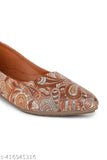 Synthetic Prosak 867brown ballerinas for women's daily wear, flat and stylish office footwear in various sizes (IND-4, IND-5, IND-6, IND-7, IND-8) from India