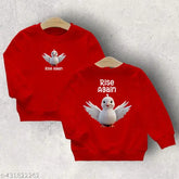 Polycotton Kids Sweatshirt with Cute Dog Print, available in vibrant colors and various sizes for children aged 2-16 years. Made in India