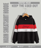 Cotton colorblocked hoodie for boys, hot selling sweatshirt with long sleeves, size 8-9 years (India origin)