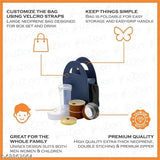 Stainless steel lunch box set with 4 containers, plastic glass, and carry bag - microwave safe, leak-proof, ideal for office, college, or school use