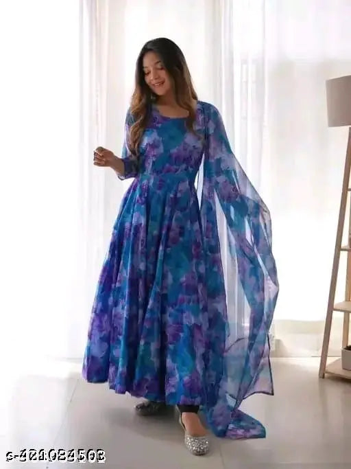 Georgette printed net bodycon dress with three-quarter sleeves, wine tone, knee length, trendy party wear for women, full net sleeves and knitted fabric, machine washable, India origin