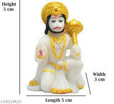 Bajarang Bali Poly Resin Hanuman Dashboard Idol, enhance car interior with this auspicious Lord Hanuman figure for positive vibes and good luck