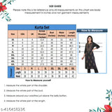 Black cotton block print kurta set with dupatta and pants, Chikankari design, three-quarter sleeves