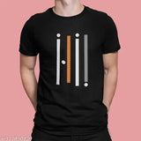 High quality premium striped polyester men's short sleeved t-shirt, size S-XXL, India origin