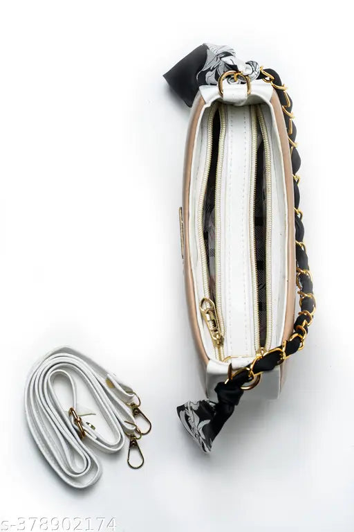 Stylish resin sling bag purse (U-shape design, 2 compartments), free size - a fashionable and functional accessory by Carry Carat