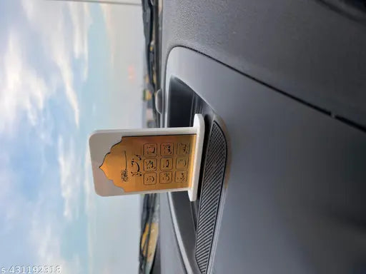 Acrylic Loh e Qurani, Islamic car idol set of 100 pieces, handcrafted religious item from India