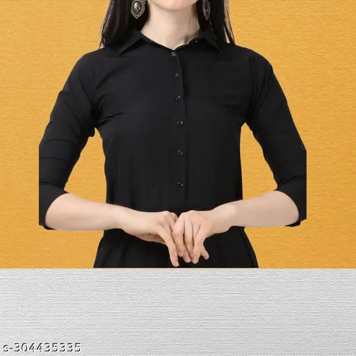 Poly crepe jumpsuit for women and girls, solid black with stylish design, comfortable and versatile for everyday and formal occasions