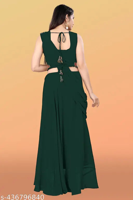 Georgette embroidered kurta sets, sleeveless & dupatta in Georgette, Malai Crape - Indian ready-to-wear fashion for S, M, L, XL, XXL