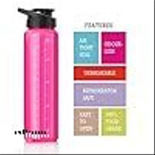 Unbreakable multicolor water bottles for fridge, office, sports, school, gym, yoga – leakproof (3PCS)