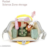 Large waterproof nylon diaper bag, unisex design with 16 pockets, suitable for travel or work. Dimensions: 41 x 23 x 36 cm