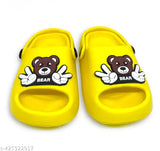 Bright EVA clogs for kids, fun cartoon pattern, lightweight and breathable, easy slip-on design