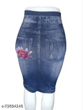 Printed/Floral print cotton blend skirt, stretchy and breathable for comfortable fit. Multipack of 1. Hand wash only, made in India