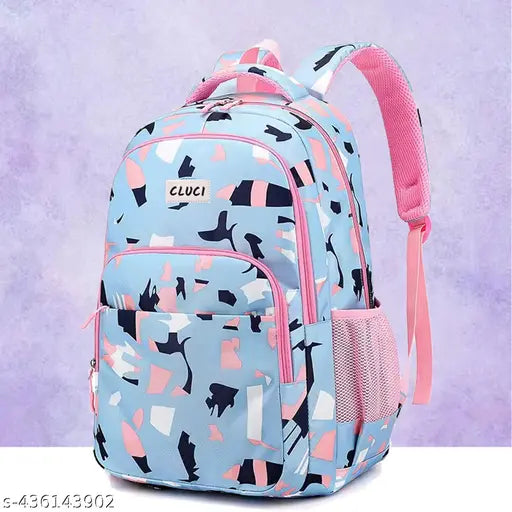 Durable canvas net backpack, polyester material, ideal for students, college bag, work bag, user-friendly systems, top opening compartment, mesh padding, front handle, free size (34cm x 24cm x 4cm), India origin