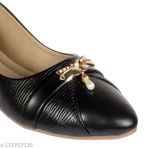 Synthetic buckle ballerinas by Gripex Footwear for women, slip-on design in India