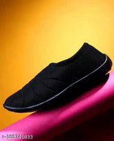 Women's mesh slip-on running shoes with embellishments for winter bellies, gym training, and casual wear (IND-4 to IND-9)