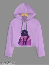 Purple cotton blend crop top with BTS logo, long sleeves, suitable for girls (XXS - M), India origin