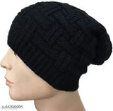 Wool beanie cap for men by Parmeshwari Textile - trendy fur pattern, ideal for sports and casual occasions
