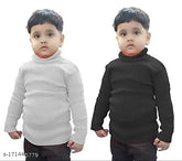 Cotton blend solid highneck onesie for baby boys and girls, 2 pack, Indian origin