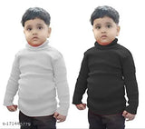Cotton blend solid highneck onesie for baby boys and girls, 2 pack, Indian origin