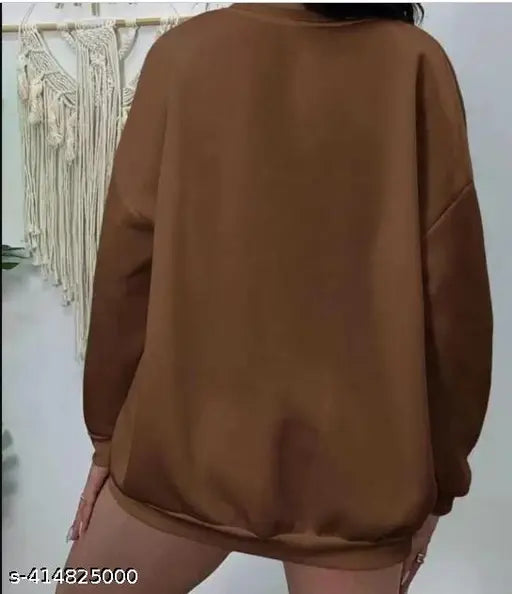 Stylish printed oversize cotton blend T-shirt for women, three-quarter sleeves, loose fit, size S (38in bust, 27in length)