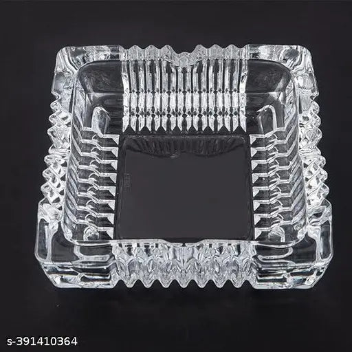 Transparent crystal tortoise square plate (4x4 inches), ideal for home decor and Vastu, great gift for special occasions