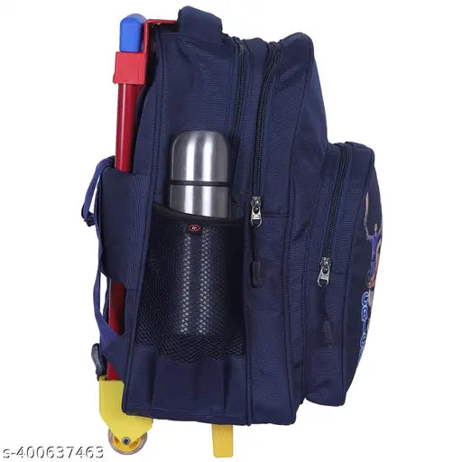 Light blue, waterproof cricket travel trolley bag for kids (25L), polyester net material, free size