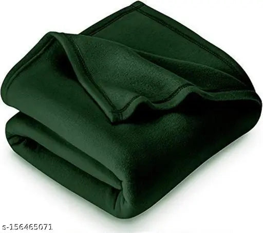 Green 60x90 inches VORDVIGO single bed polar fleece blanket - soft touch, lightweight, ideal for mild winters & summer AC use