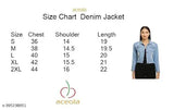 Denim women's jacket, long sleeves, dyed/washed - winter wear for ladies (S-XL), made in India