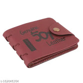 Textured faux leather wallet with 5 compartments, free size (12cm x 10cm), Made in India