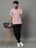 UNIBERRY men's printed cotton blend half sleeves polo t-shirt with pocket, variety of sizes available