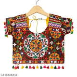 CCRINGYellow embellished cotton ChaniyaLehanga Choli & Dupatta for young girls, intricate embroidery design
