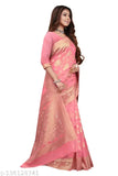 Pink Chanderi Silk Sahi Jacquard Saree, traditional design for weddings, parties, festivals