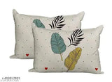 Cotton fitted bedsheet & 2 pillow covers, superfine botanical print, ideal for summer adult use, made in India (340 thread count, double queen size)