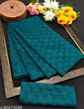 Vibrant French Net Saree with Super Color, Indian-made, single piece including blouse in free size