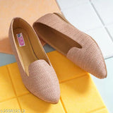 PU women's comfortable flat bellies or ballerinas - embellished, lace-up, trendy casual shoes for daily wear, market wear, and parties. Indian origin
