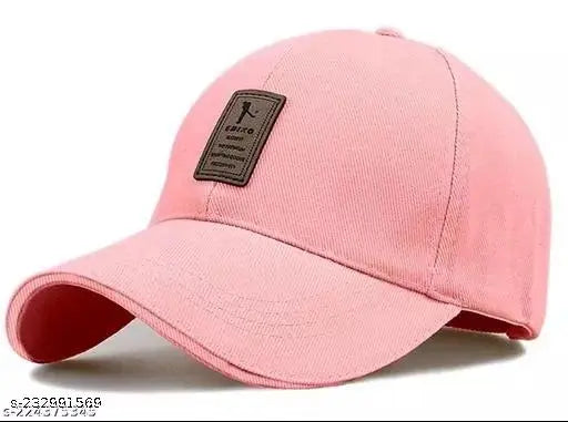 Stylish Ediko cotton baseball caps, pack of 3 in solid colors for girls, boys, men, and women - Made in India