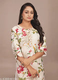 Printed scuba top and bottom set for women, coordinated print outfit in trendy kurti and pazzama salwar suit by Rakhdi Fashions