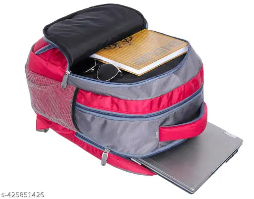 Red synthetic B1 pouch, free size (18cm x 14cm), Indian-made accessory