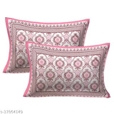 Tan Eleven Pure Cotton King Size Blue Bedsheet & Pillow Covers, 100% floral print, 200 thread count, Indian origin