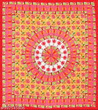 Rajsthani pure cotton double bed sheets, two-tone Jaipuri design, superfine quality, ideal for adult mild winter use