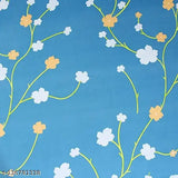 Glace cotton fitted king-size bedsheet, elastic corners, floral pattern, 2 pillow covers, 72x78 inches